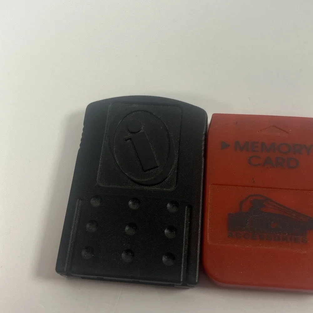 Lot of 3 PS1 Memory Cards Sony PlayStation 1 Compatible Aftermarket 1MB